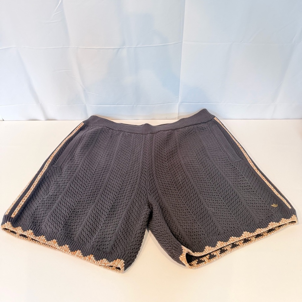 adidas Clot crochet Edison Chen mens shorts XL Knit Lined Drawstring